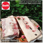 Beef belly samcan SHORTPLATE USDA US CHOICE SWIFT (black label) frozen +/- 30% FAT PORTIONED CUT for CUSTOM SLICE +/- 1 kg/pc (price/kg)